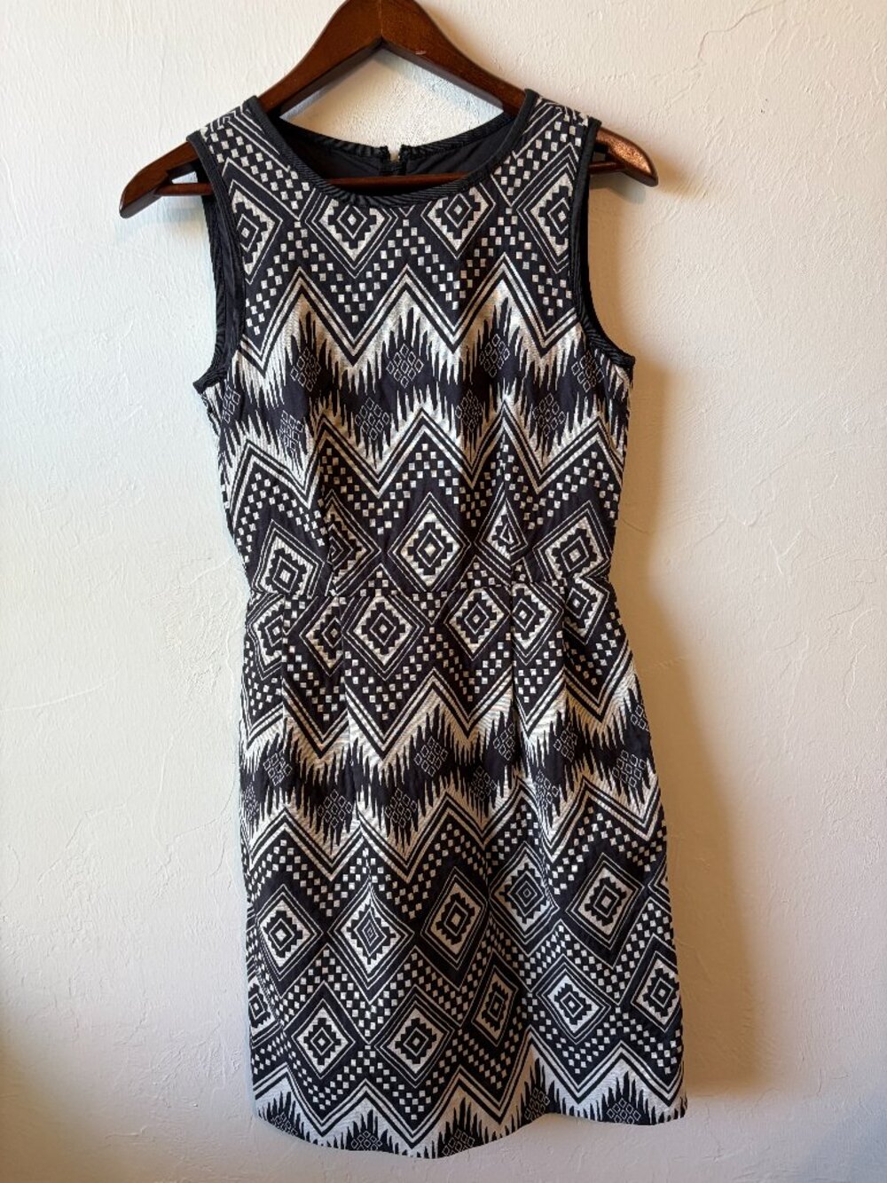 Women's J. Crew Size 00 Geometric Stripe Print Dress